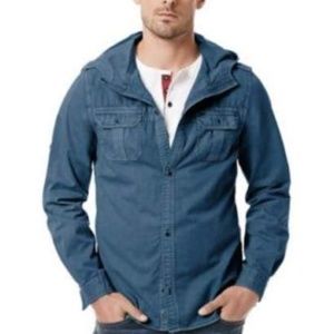 Buffalo David Bitton Sadrum Button Up Hoodie Shirt